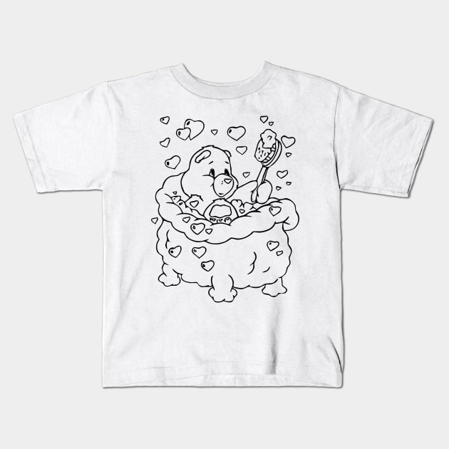 care bear bathe Kids T-Shirt by SDWTSpodcast